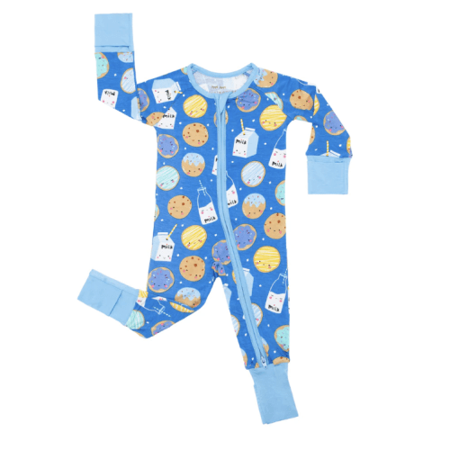 Blue Cookies & Milk Zippy - Little Sleepies