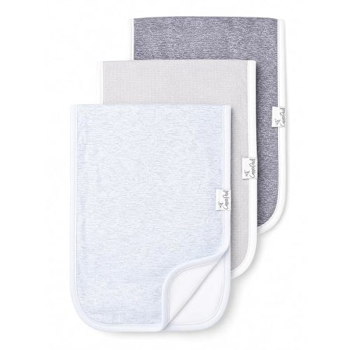 Copper Pearl Premium Baby Burp Cloths - 3-Pack Large Cotton Burp Cloths, Extra Soft Spit Up Rags with 3 Absorbent Layers, Perfect for Baby Boy and Baby Girl Gifts (21" x 10" Size, Lennon Set)