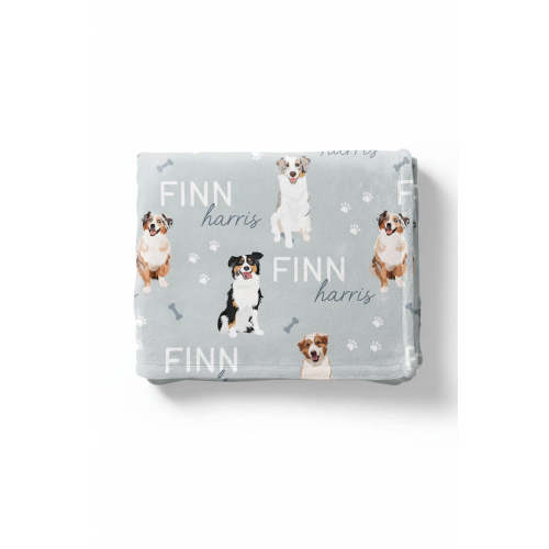 Personalized Kids Blanket | Australian Shepherd