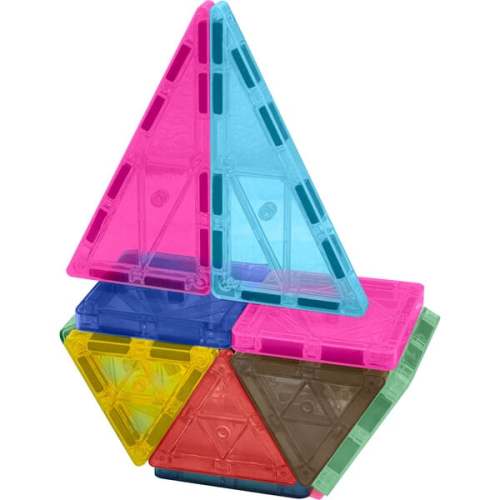 Crayola Retro PIP Mini Magnetic Tiles 24pc - CreateOn Magnetic Building Tiles | Maisonette