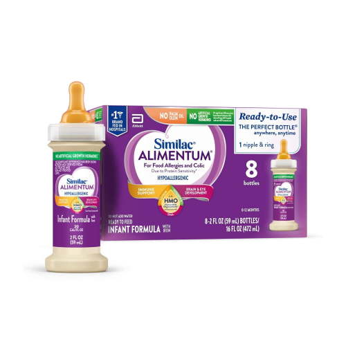 Similac Alimentum With 2'-FL HMO, Ready-to-Feed Baby Formula, 2-fl-oz Bottle, Pack of 8