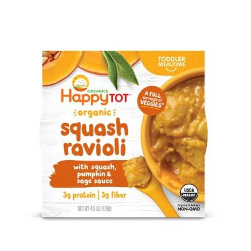 HappyTot Organic Squash Ravioli with Pumpkin & Sage Sauce Baby Meals - 4.5oz