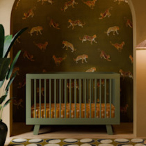 babyletto Hudson 3-in-1 Convertible Crib with Conversion Kit - Olive