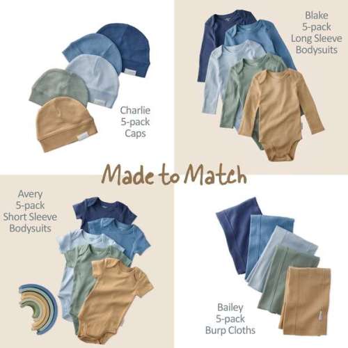 CHARLIE 5-Pack Caps, Terra - butterblu | Maisonette