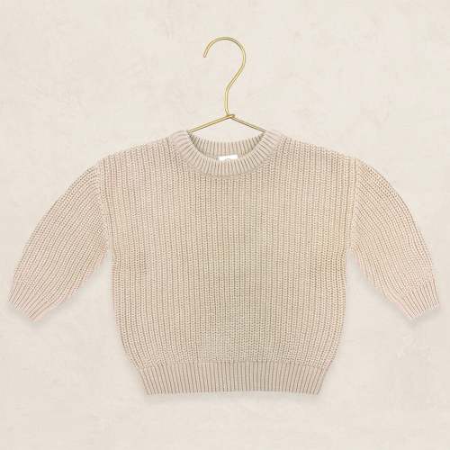 Knit Chunky Sweater - Tan
