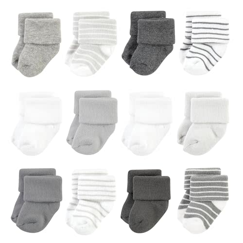 Hudson Baby baby-girls Cotton Rich Newborn and Terry Socks