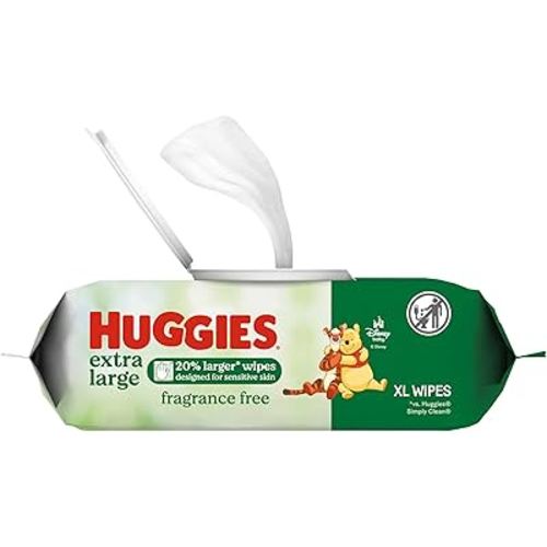 Huggies Extra Large Baby Wipes, Unscented, 1 Flip-Top Pack, 42 XL Wipes Total, Packaging May Vary