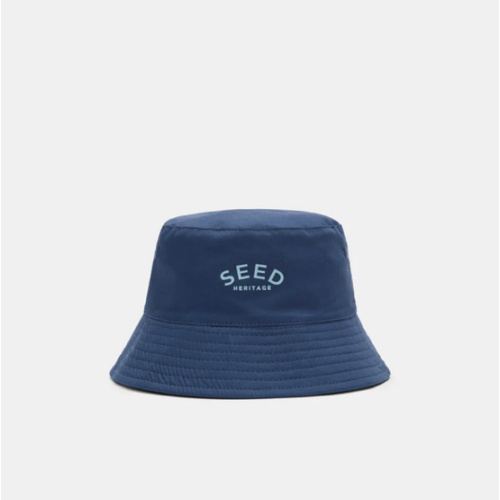Mini Logo Bucket Hat | Washed Navy | Seed Heritage