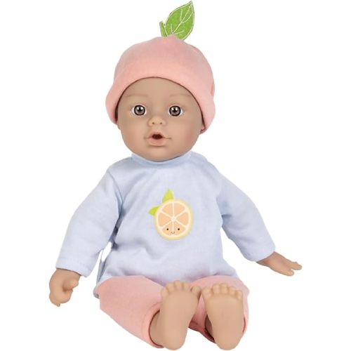 Adora Amazon Exclusive Sweet Babies Collection, 11” Soft and Cuddly Baby Doll Machine Washable, Birthday Gift For Ages 1+ - Baby Grapefruit