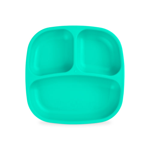 7" Divided Plate | Plastic Divided Dinner Plates | Toddler Plates – Re-Play