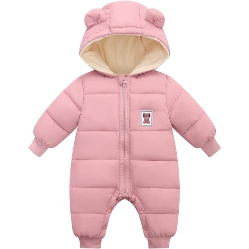 Cute Baby Boys Snowsuit New Born baby girls Winter Coat Toddler Clothes