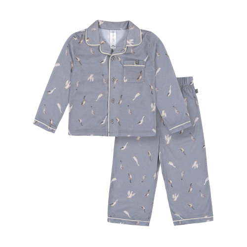Modern Moments by Gerber Gender Neutral Long Sleeve Coat Pajama Set, 2-Piece, Sizes 12 Months - 5T