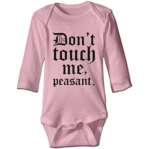 DOQOSESHY Don't Touch Me Peasant-Baby Outfit Boys Girls Romper Short Sleeve/Sleeveless/Long Sleeve Bodysuit