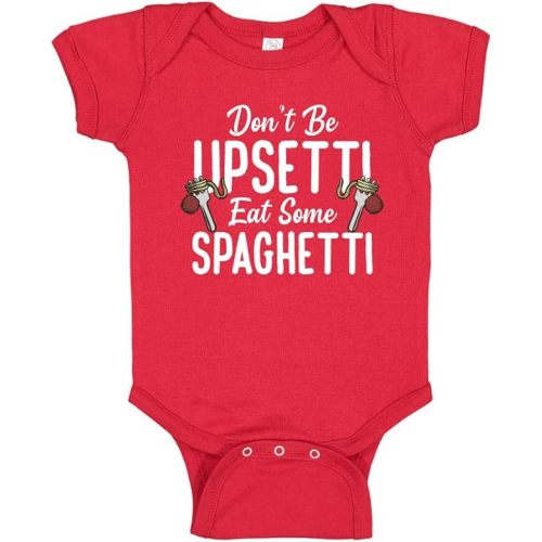 Don't Be Upsetti Eat Some Spaghetti Pasta Meatball Funny Italian Baby Bodysuit/Toddler T-Shirt Gift