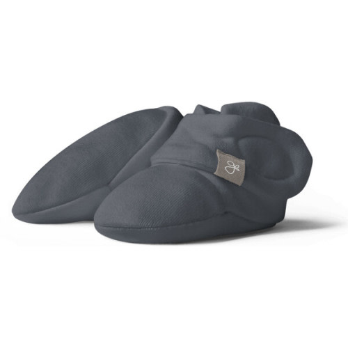 0-3 Viscose from Bamboo Organic Cotton Baby Booties, Midnight - Goumi | Maisonette