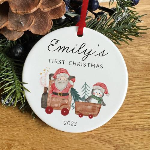 Baby&#39;s First Christmas Ornament - Personalized First Christmas Keepsake - Baby&#39;s First Christmas 2024