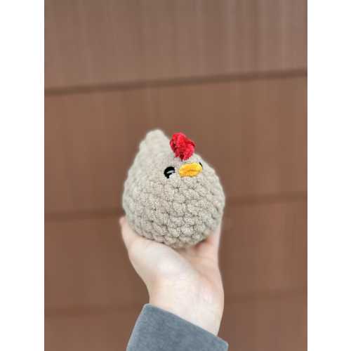 Crochet Chicken Plushie, Farm Animal, Barnyard, Stuffed Animal