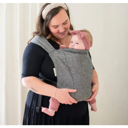 Obsidian Lark Baby Carrier - Black Soft Structured Carrier | hope&plum