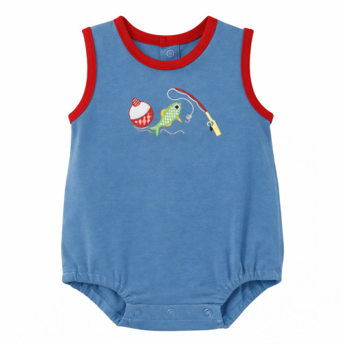 Three Sisters Baby Gone Fishing Boy Bubble - Ruffle Me This