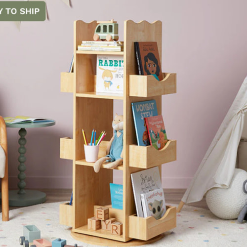 Theo Rotating Bookshelf | Kids Functional Storage | Mocka