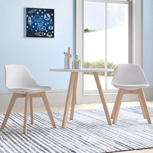 Viv + Rae™ Brockman Isabelle & Max™ Kids Table & 2 Chairs Set Modern Activity Play Table W/beech Leg Cushion & Reviews | Wayfair