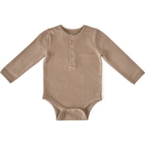 Essentials Long Sleeve Organic Cotton Bodysuit, 0-3M