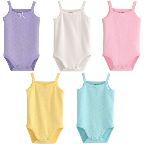 Baby Girls Clothes Sleeveless Tank Top Onsies Cotton Baby Bodysuit Pack of Toddler Summer Clothing