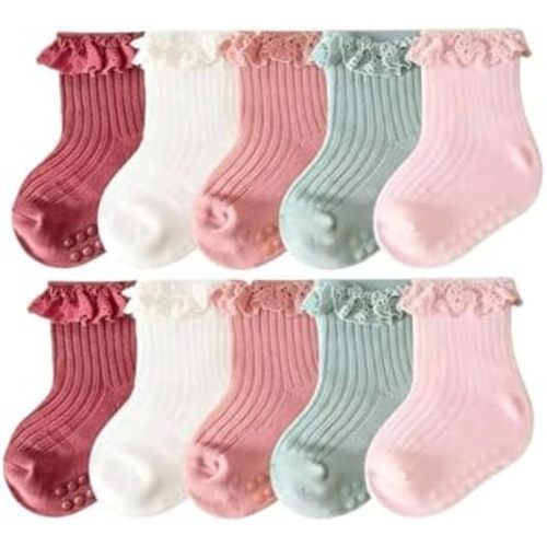 Newborn Baby-girls Socks and Bow Infant Toddler Ankle Socks