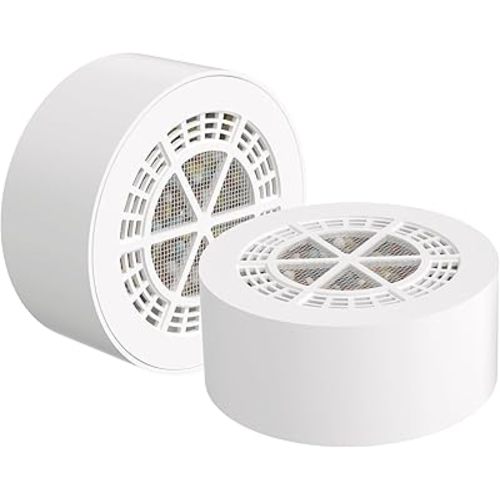 PUREPLUS Bathtub Bath Water Filter Replacement Cartridge, 11 Stages 2500 Gallons Filtration, Reduces Chlorine & Heavy Metals, Replacement for Standard Bathtub Bath Water Filter, 2PACK