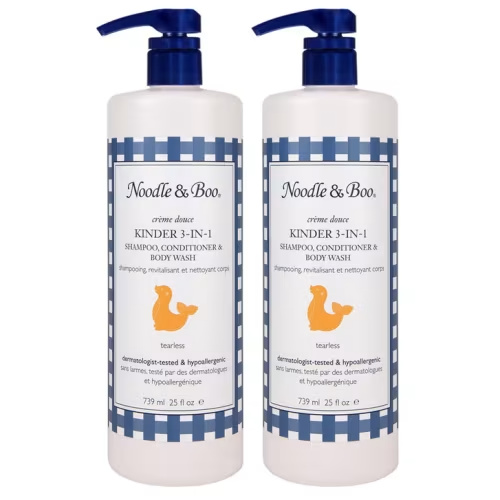 Noodle & Boo Kinder 3-In-1 Shampoo, Conditioner & Body Wash 25 fl oz, 2-pack | Costco