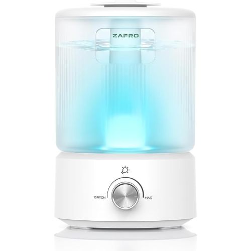 ZAFRO 2.5L Top Fill Humidifier for Bedroom, 25H Runtime, 24dB Quiet, White