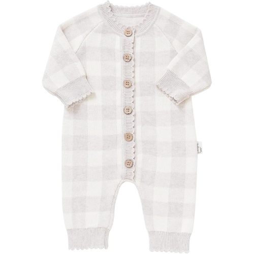 Avibae Knit Baby Sweater, Cotton Thermal Clothes for Newborn Infant, Baby Boys and Girls Plaid Romper