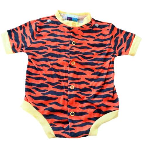 Vintage 80s Sears Winnie the Pooh Tigger Romper Tiger Stripe Disney Newborn Rare