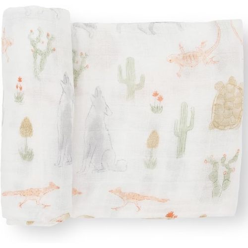 Little Unicorn Premium Cotton Swaddle Baby Blanket | Breathable Fabric | for swaddling, Play, Nursing & More (Desert Night)