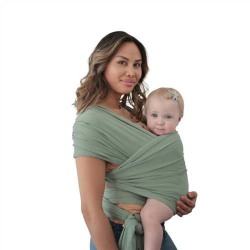 Mushie 100% Organic Cotton Baby Wrap Carrier - Roman Green