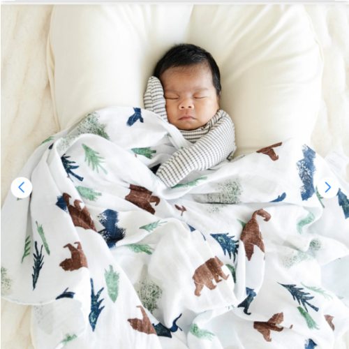 Yosemite Bamboo Rayon Muslin Swaddle Blanket | Saranoni | Saranoni