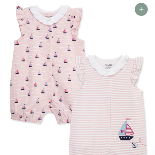 Sailboats Rompers 2-Pack