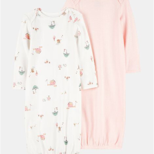 Baby 2-Pack Sleeper Gowns - Pink | Carter's