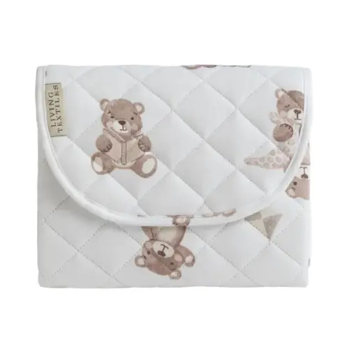 Living Textiles Change Mat Waterproof Foldable Cuddly Bear | Baby Bunting AU