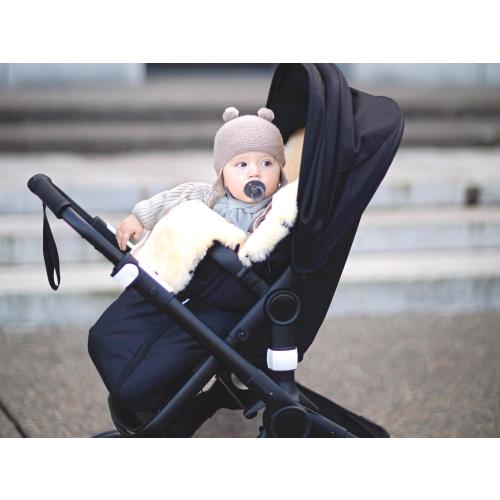 Luxury Natural Sheepskin Baby Footmuff l Genuine Medical Grade Bunting Bag l Warm Stroller Sleeping Sack l Winter Pram Christmas Gift