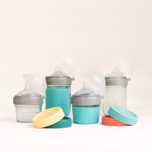 Healthy Baby Starter Gift Set – Mason Bottle