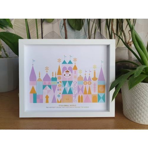 Walt Disney World Print Its A Small World Art Print Disney Disneyland Ride Magic Kingdom - Etsy