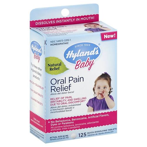 Hyland's® 125-Count Baby Oral Pain Relief Quick Dissolving Tablets