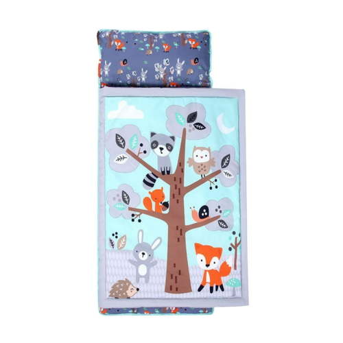 FFENYAN Castle Sloth Rabbit Print Kids Nap Blanket and Sleeping Mat One-Piece Sleeping Bag Anti-Kick Quilt for Toddlers Perfect for Daycare Naps and Cozy Home Sleep