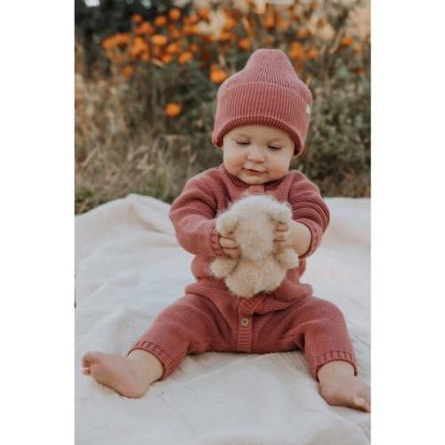 Knit Beanie in Rosewood - Dear Hayden | Maisonette