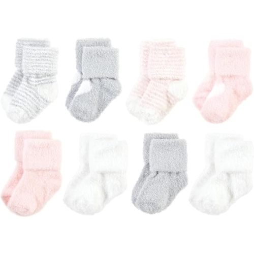 Hudson Baby Baby 8-pack Cotton Rich Newborn and Terry Socks