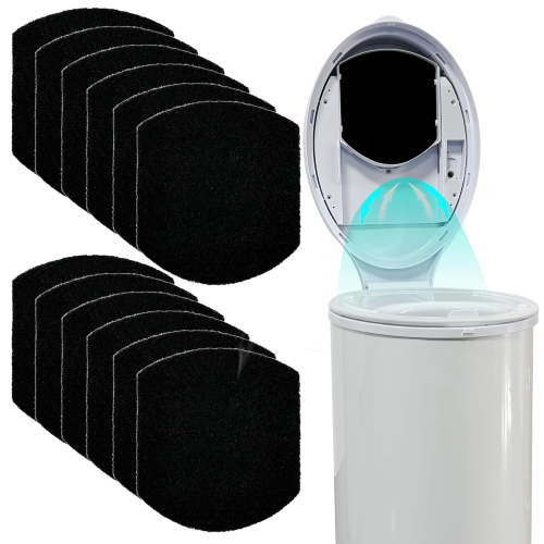 12 Pack Baby Diaper Pail Deodorizer for Ubbi Diaper Pail, Activated Charcoal Odor Absorbing Filters Compatible with Ubbi Steel Diaper Pail, Odor Eliminating, NO Smell