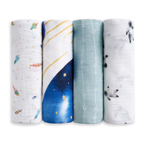aden + anais heritage floral organic cotton muslin swaddles 4 pack