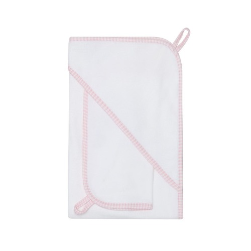 Pink Gingham Towel - Baby