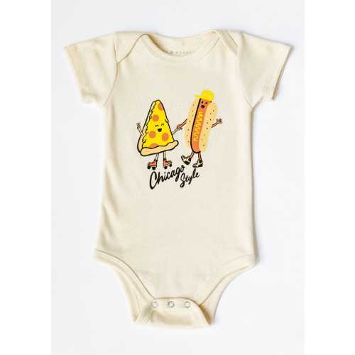 Chicago Style Onesie - Natural – Alice & Wonder